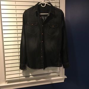 Dark denim lightweight jacket